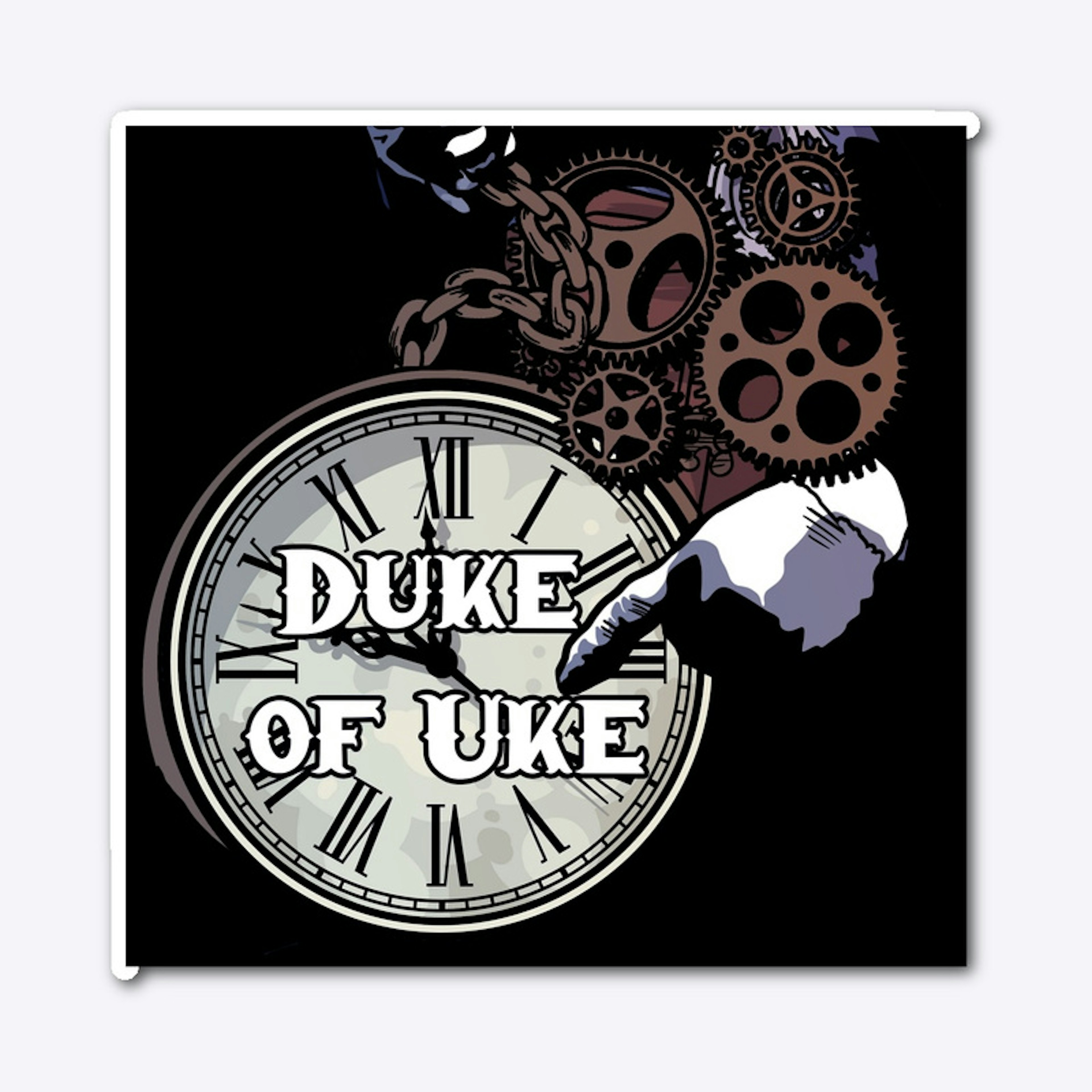 Duke of Uke logo sticker 